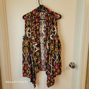 Cato Multicolor Geometric Vest